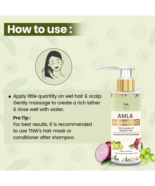TNW - The Natural Wash: Amla Shampoo (Reduces Hair Fall & Breakage) - 200ml
