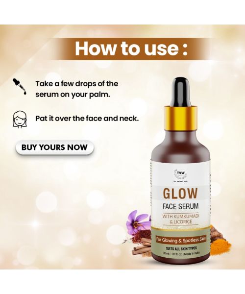 TNW - The Natural Wash: Glow Serum For Glowing & Spotless Skin - 30ml