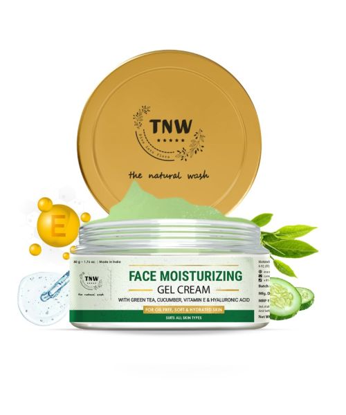 TNW - The Natural Wash: Face Moisturizing Gel Cream For Oil Free, Soft & Hydrated Skin - 50gm