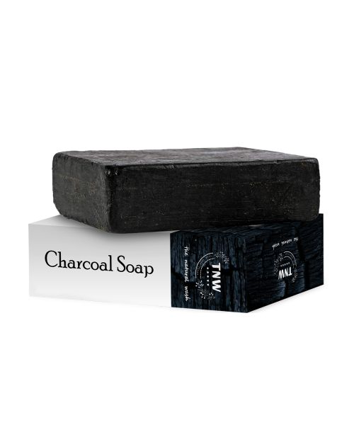 TNW - The Natural Wash: Handmade Charcoal Soap For Oily Skin (Heals Acne & Blackheads) -100g
