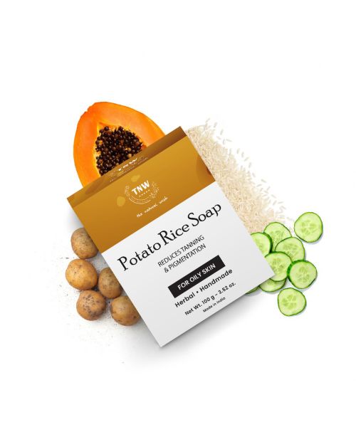 TNW - The Natural Wash: Handmade Potato Rice Soap For Oily Skin (Lightens Tanning & Pigmentation) -100g