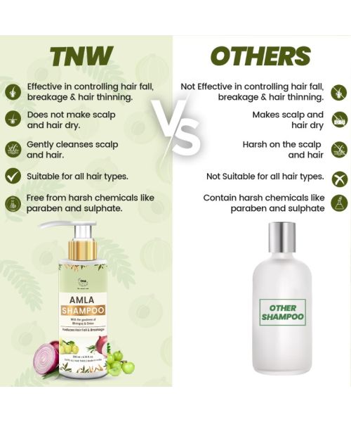TNW - The Natural Wash: Amla Shampoo (Reduces Hair Fall & Breakage) - 200ml