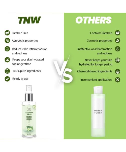 TNW - The Natural Wash: Cucumber Toner (Toner & Makeup Remover) - 100ml