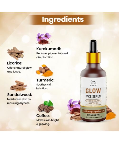 TNW - The Natural Wash: Glow Serum For Glowing & Spotless Skin - 30ml