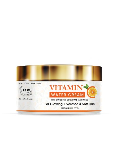 TNW - The Natural Wash: Vitamin C Water Cream For Glowing, Hydrated & Soft Skin - 50gm