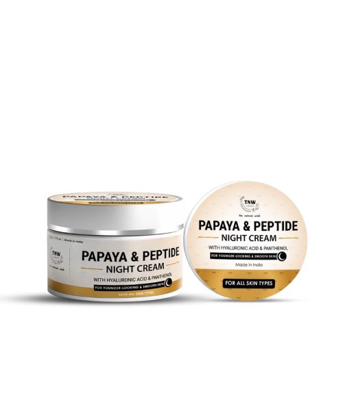 TNW - The Natural Wash: Papaya & Peptide Night Cream For Younger Looking & Smooth Skin - 50gm