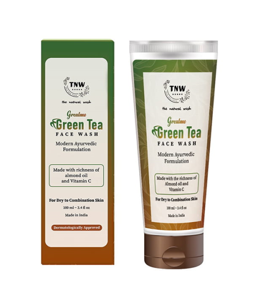 TNW - The Natural Wash: Green Tea Face Wash (Grealmo) For Dry To Combination Skin - 100ml