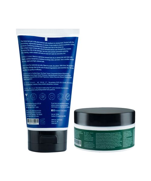 Arata: Natural Hair Styling Combo with Hair Gel & Hair Cream