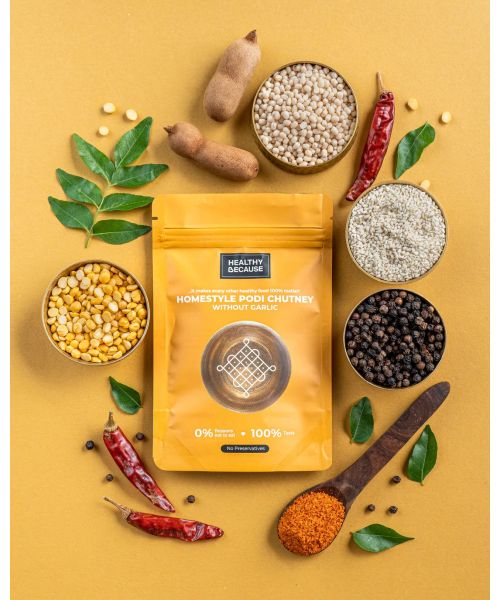 Healthy Because: Podi Chutney without Garlic - 100 Gm