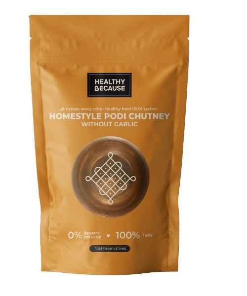Healthy Because: Podi Chutney without Garlic - 100 Gm
