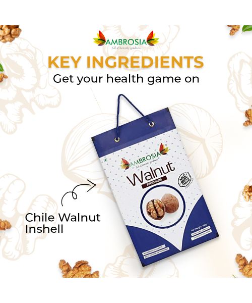 Ambrosia: Chile Inshell Walnuts - 500 g