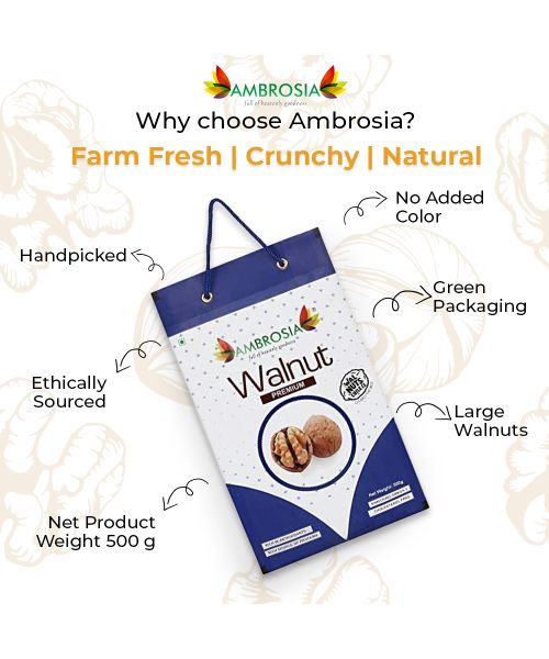 Ambrosia: Chile Inshell Walnuts - 500 g