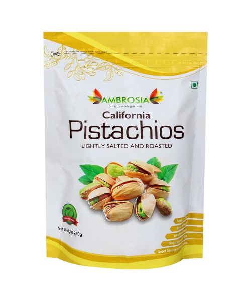 Ambrosia: California Roasted & Salted Pistachios - 250 g