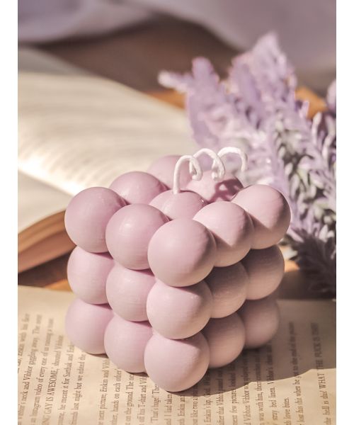 The Umbrella Store: Bubble Candle - Lilac