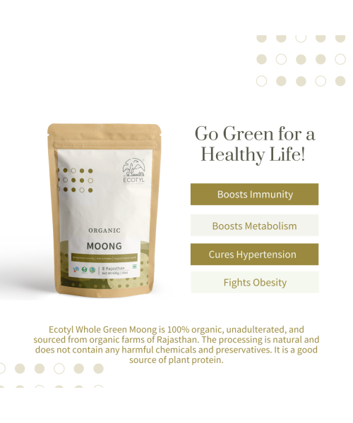 Ecotyl: Organic Moong Dal - 500 gm