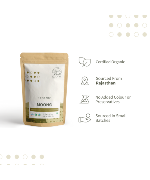 Ecotyl: Organic Moong Dal - 500 gm