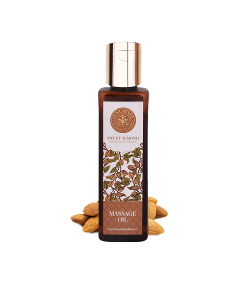 Luxuriate: Sweet Almond Natural and Herbal Massage Oil for Hair and Skin - 100 ml