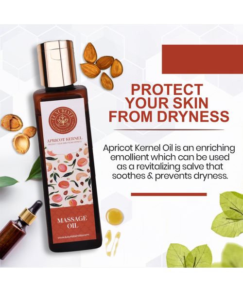 Luxuriate: All Natural Apricot Kernel Oil for all Skin Types- Anti-aging- Hair Growth- Face & Body - 100ml