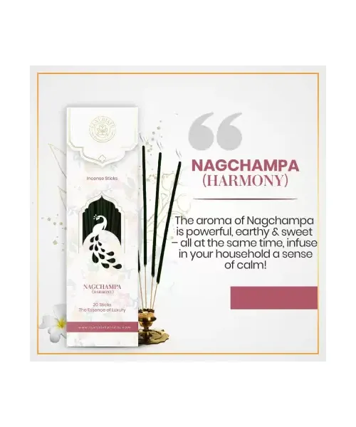 Luxuriate: Naag Champa Incense Agarbatti Sticks - Contains 20 Incense Sticks