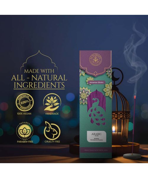 Luxuriate: Arabic Incense Agarbatti Sticks - Contains 20 Incense Sticks
