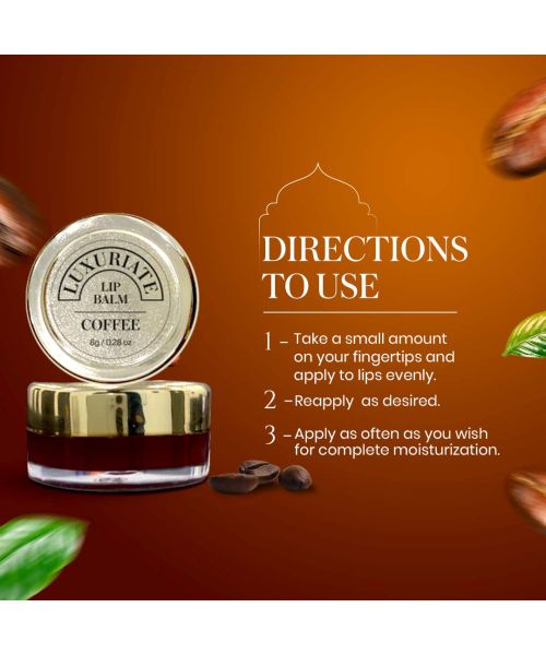 Luxuriate: Coffee Lip Balm For Unisex - 8gm