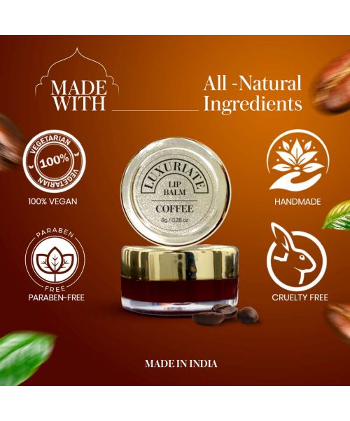 Luxuriate: Coffee Lip Balm For Unisex - 8gm