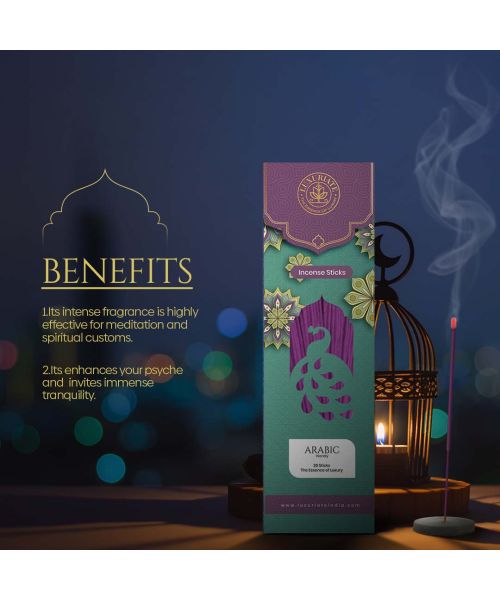Luxuriate: Arabic Incense Agarbatti Sticks - Contains 20 Incense Sticks
