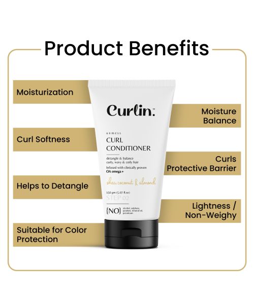 Curlin: Unmess Curl Conditioner - 150gm