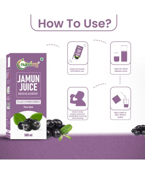 Nutriorg: Jamun Juice - 500ml