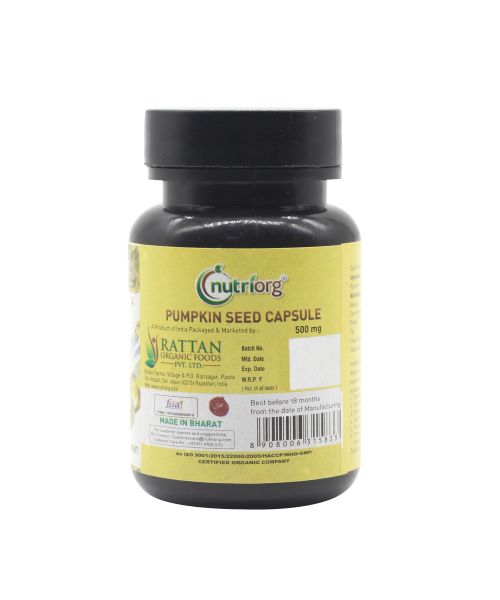 Nutriorg: Pumpkin Seed Oil Soft Gel - 60 Capsule