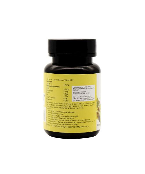 Nutriorg: Flaxseed Oil Soft Gel - 60 capsule