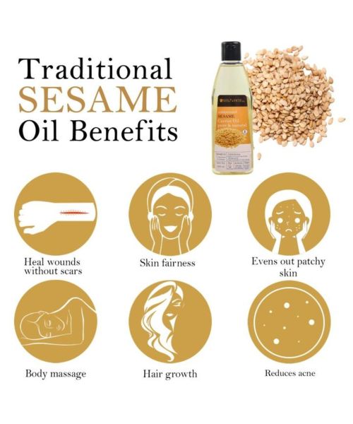 Soulflower: Coldpressed Sesame Carrier Oil - 225 ml