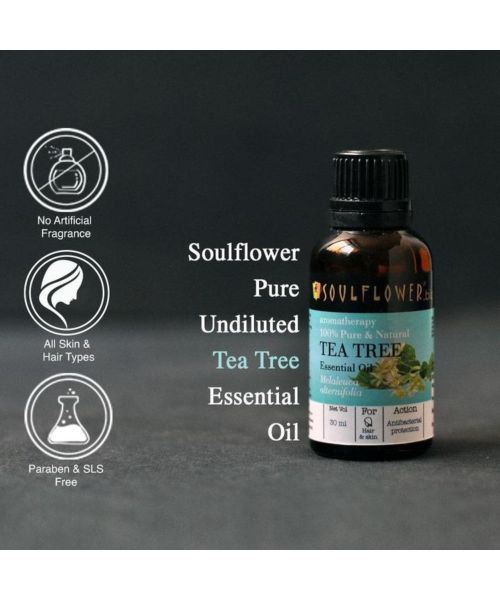 Soulflower: Tea Tree Essential Oil - 30 ml