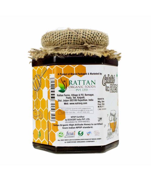 Nutriorg: Certified Organic High Altitude Honey - 500 gm