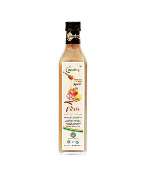 Nutriorg: Certified Organic Elixir Apple Cider Vinegar - 250 ml