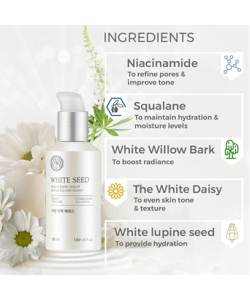 The Face Shop: White Seed Brightening Serum - 50 ml (Unisex)