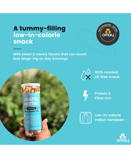 Omay Foods: Khatta Meetha Mix - Pack of 2 (400gm each)