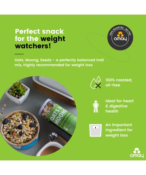 Omay Foods: Oats & Moong Mix - Pack of 2 (160gm each)