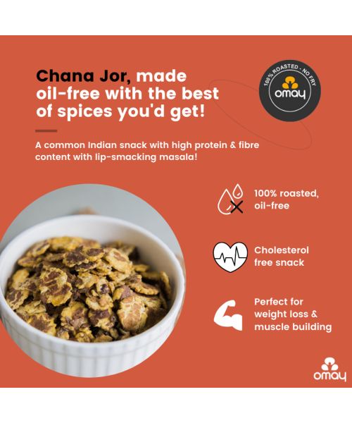 Omay Foods: Beaten Chana - Pack of 2 (400gm each)