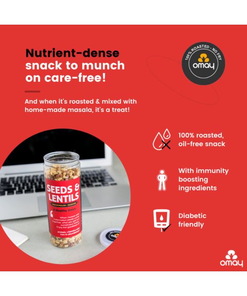 Omay Foods: Seeds and Lentils - Pack of 4 (160gm each)
