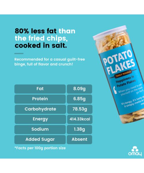 Omay Foods: Roasted Potato Flakes - Pack of 2 (200gm each)