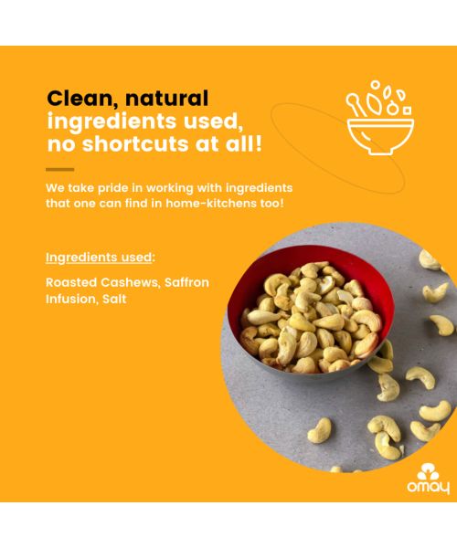 Omay Foods: Classic Salted Roasted Cashews - Pack of 2 (150gm each)