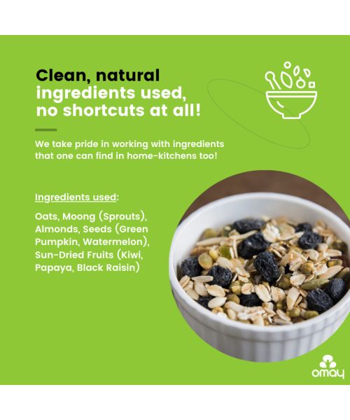 Omay Foods: Oats & Moong Mix - Pack of 2 (160gm each)