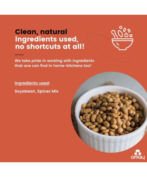 Omay Foods: Solid Soybean - Pack of 2 (400gm each)