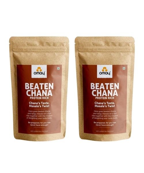 Omay Foods: Beaten Chana - Pack of 2 (400gm each)