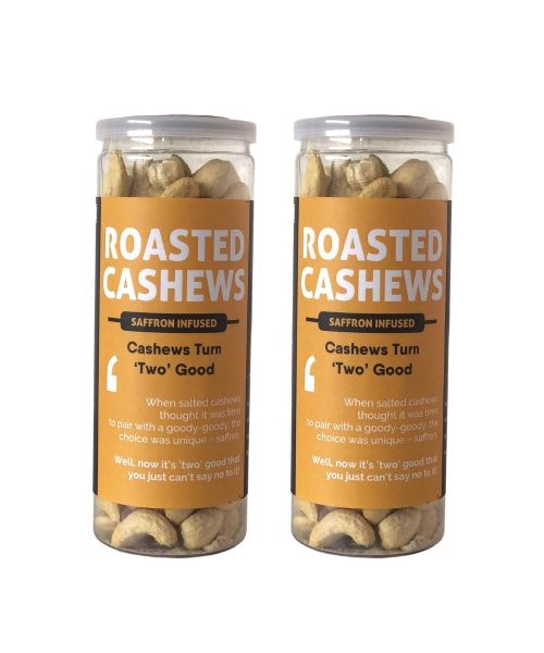 Omay Foods: Classic Salted Roasted Cashews - Pack of 2 (150gm each)
