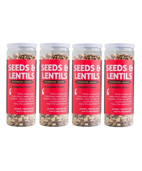 Omay Foods: Seeds and Lentils - Pack of 4 (160gm each)