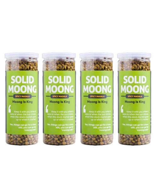Omay Foods: Spicy Masala Solid Moong - Pack of 4 (150gm each)