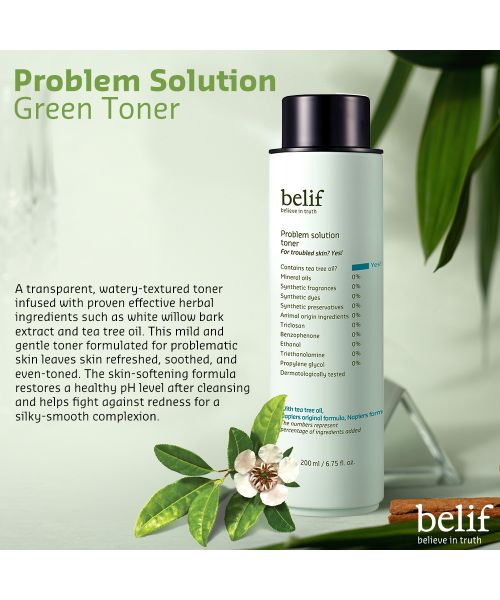 Belif: Problem Solution Green Toner - 200ml