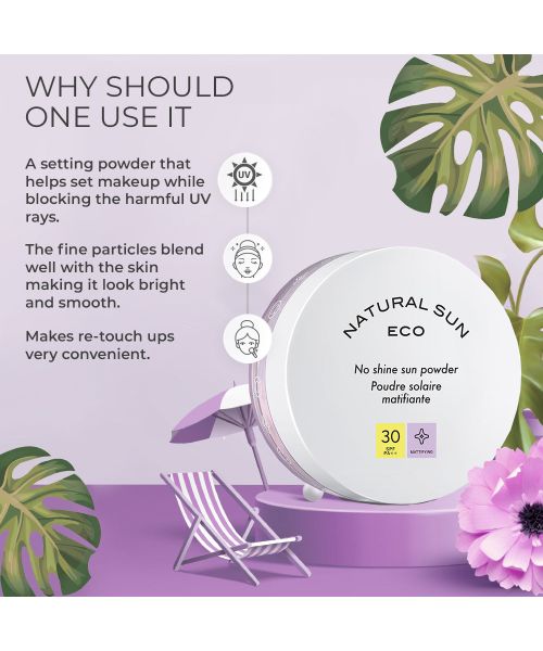The Face Shop: Natural Eco No Shine Sun Powder - 13 gm